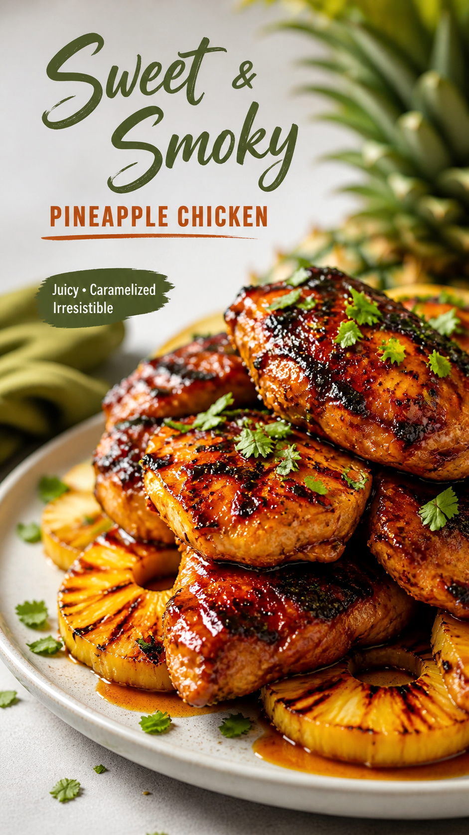Grilled Pineapple BBQ Chicken Recipe Juicy Sweet and Smoky Chicken Dinner