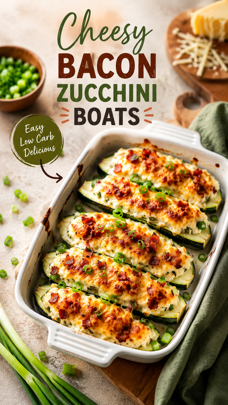 Healthy Stuffed Zucchini Boats Recipe for Easy Low Carb Dinner Ideas