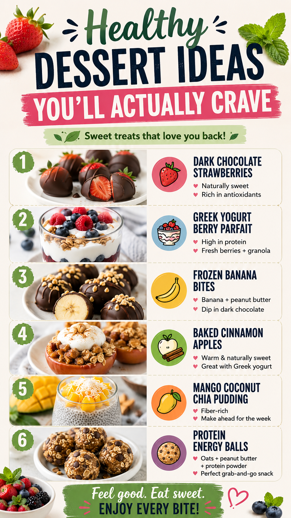 Healthy Dessert Recipes Easy Healthy Sweet Treats Youll Actually Crave for Any Occasion