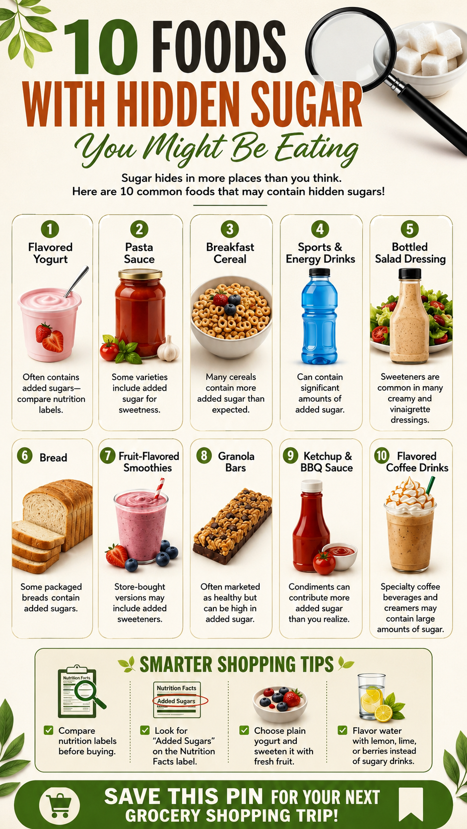 Healthy Recipes Guide 10 Foods with Hidden Sugar to Avoid